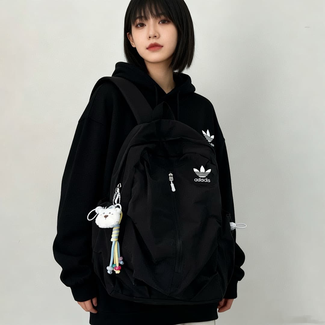 Mochila Adidas Nylon Grande Capacidade #1104 foto 08
