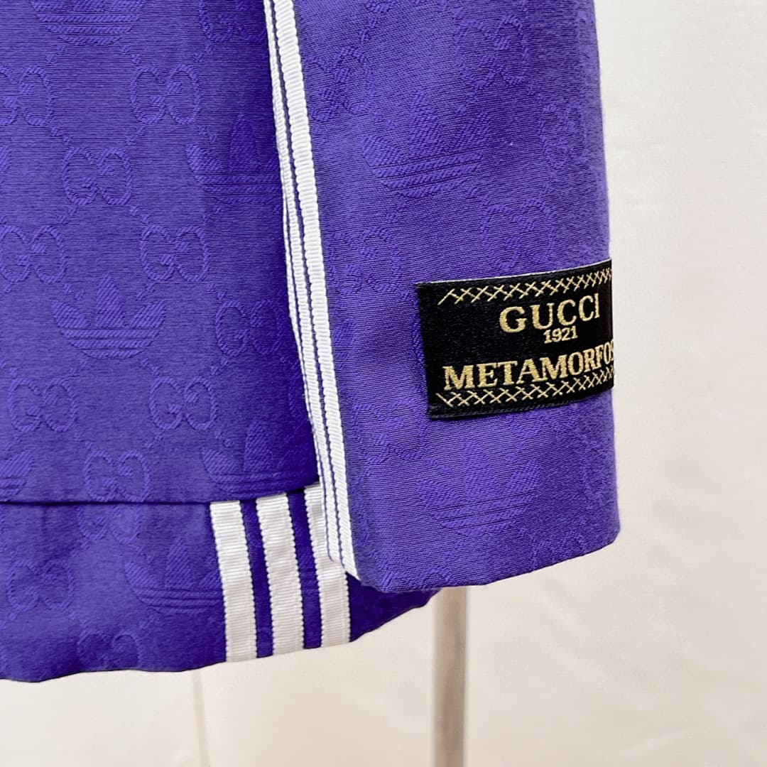 Blazer Gucci x Adidas Trefoil Púrpura foto 05