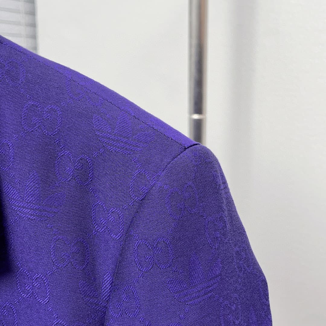 Blazer Gucci x Adidas Trefoil Púrpura foto 07