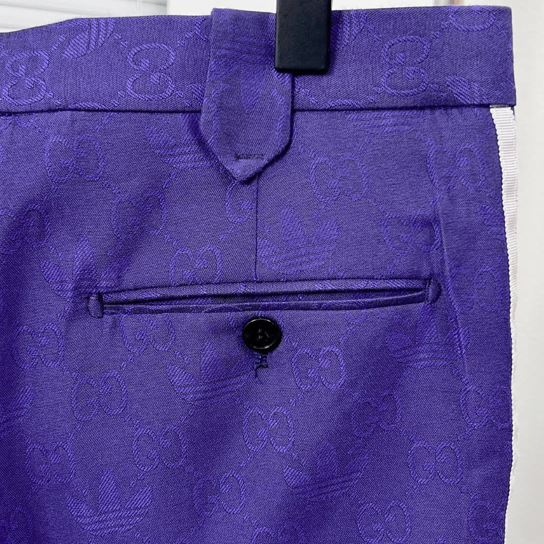 Blazer Gucci x Adidas Trefoil Púrpura foto 16