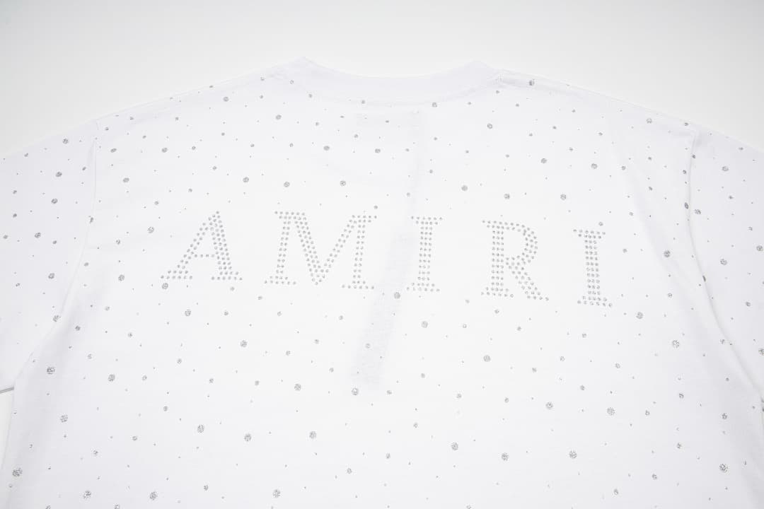 T-Shirt Amiri com Rhinestones Estrelados foto 03