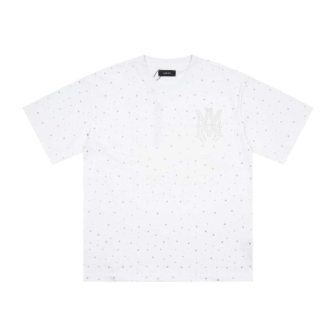 T-Shirt Amiri com Rhinestones Estrelados foto 10