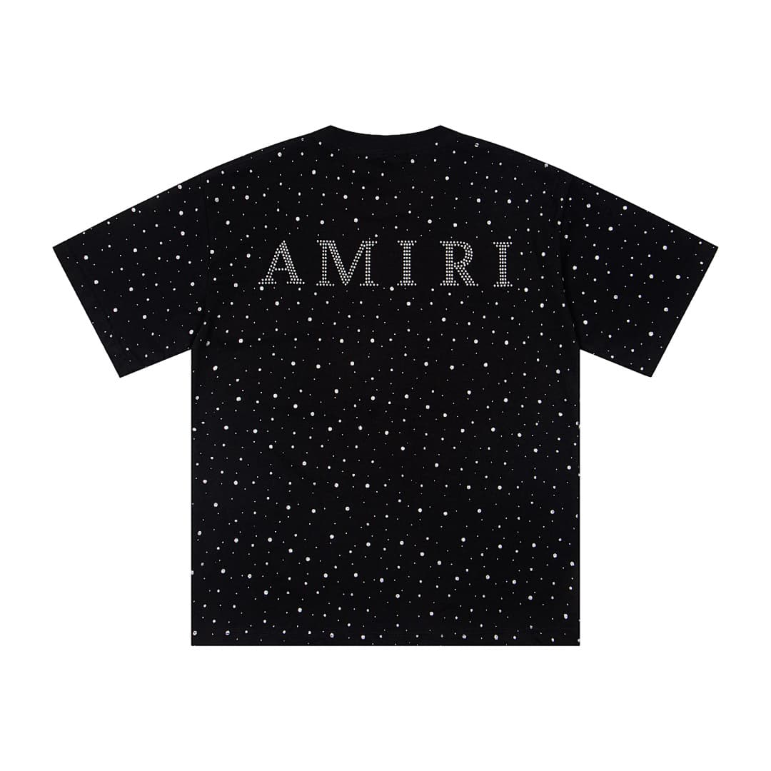 T-Shirt Amiri com Rhinestones Estrelados foto 13