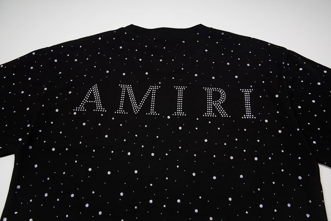 T-Shirt Amiri com Rhinestones Estrelados foto 20