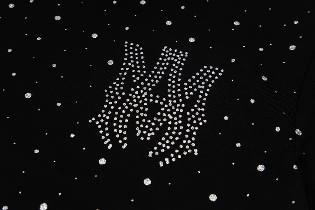 T-Shirt Amiri com Rhinestones Estrelados foto 21