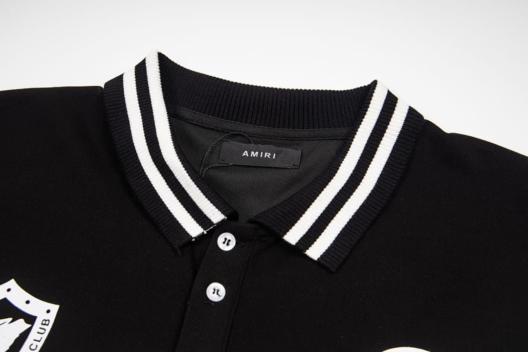 Polo Amiri com Gola Aberta e Botões foto 04