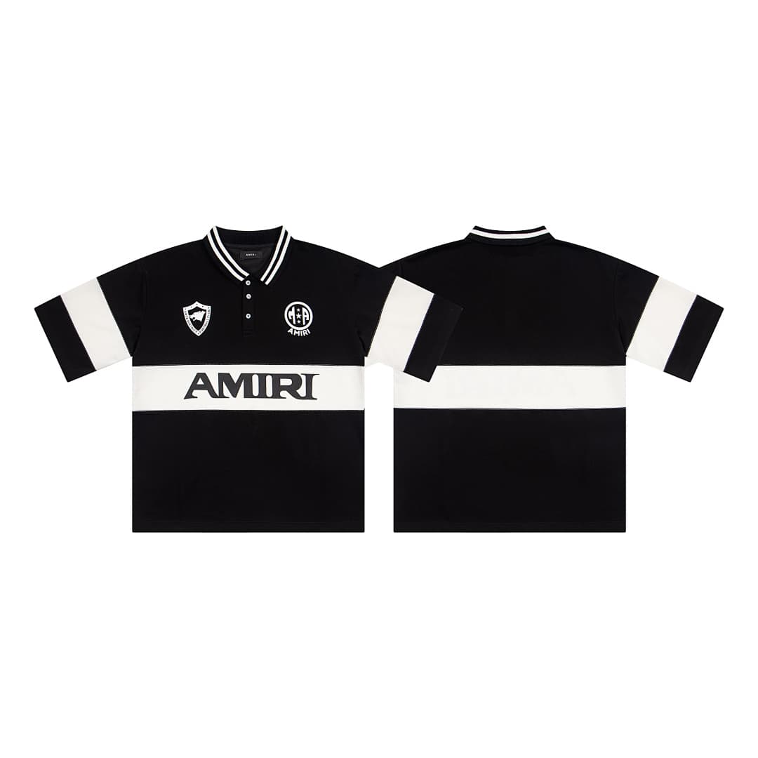 Polo Amiri com Gola Aberta e Botões foto 06