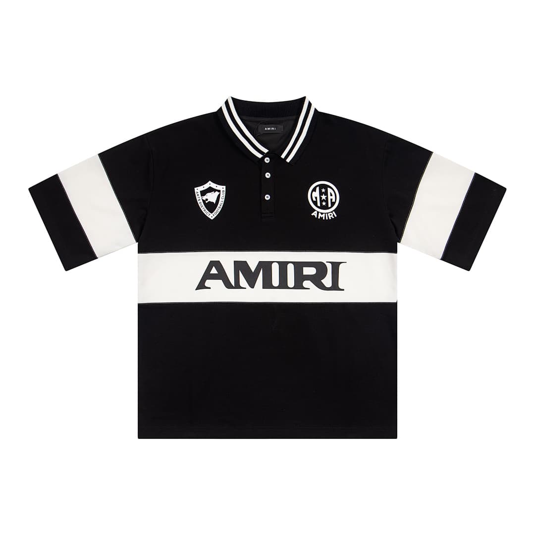 Polo Amiri com Gola Aberta e Botões foto 13