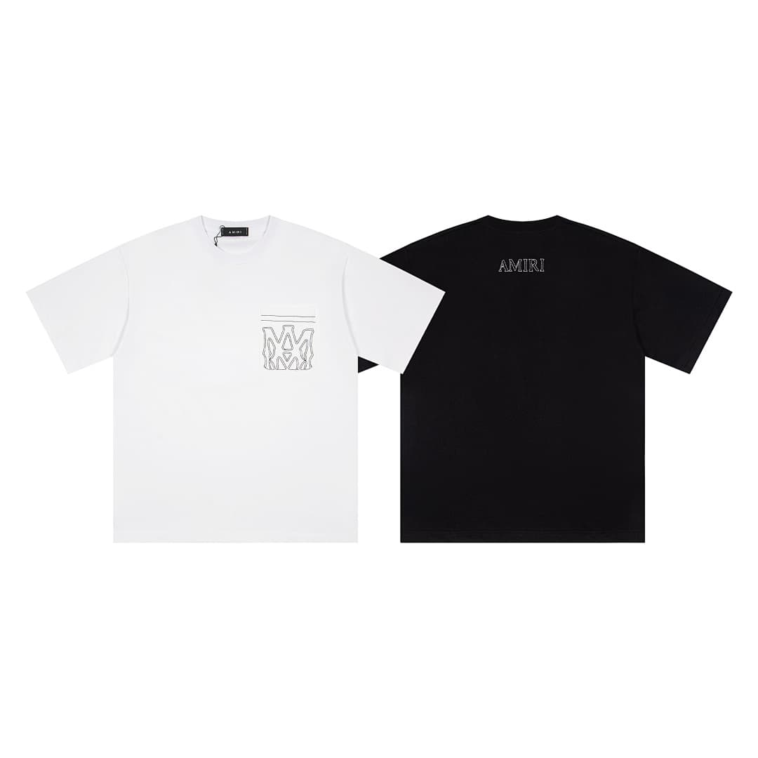 T-Shirt Amiri com Bordado Bolso foto 19