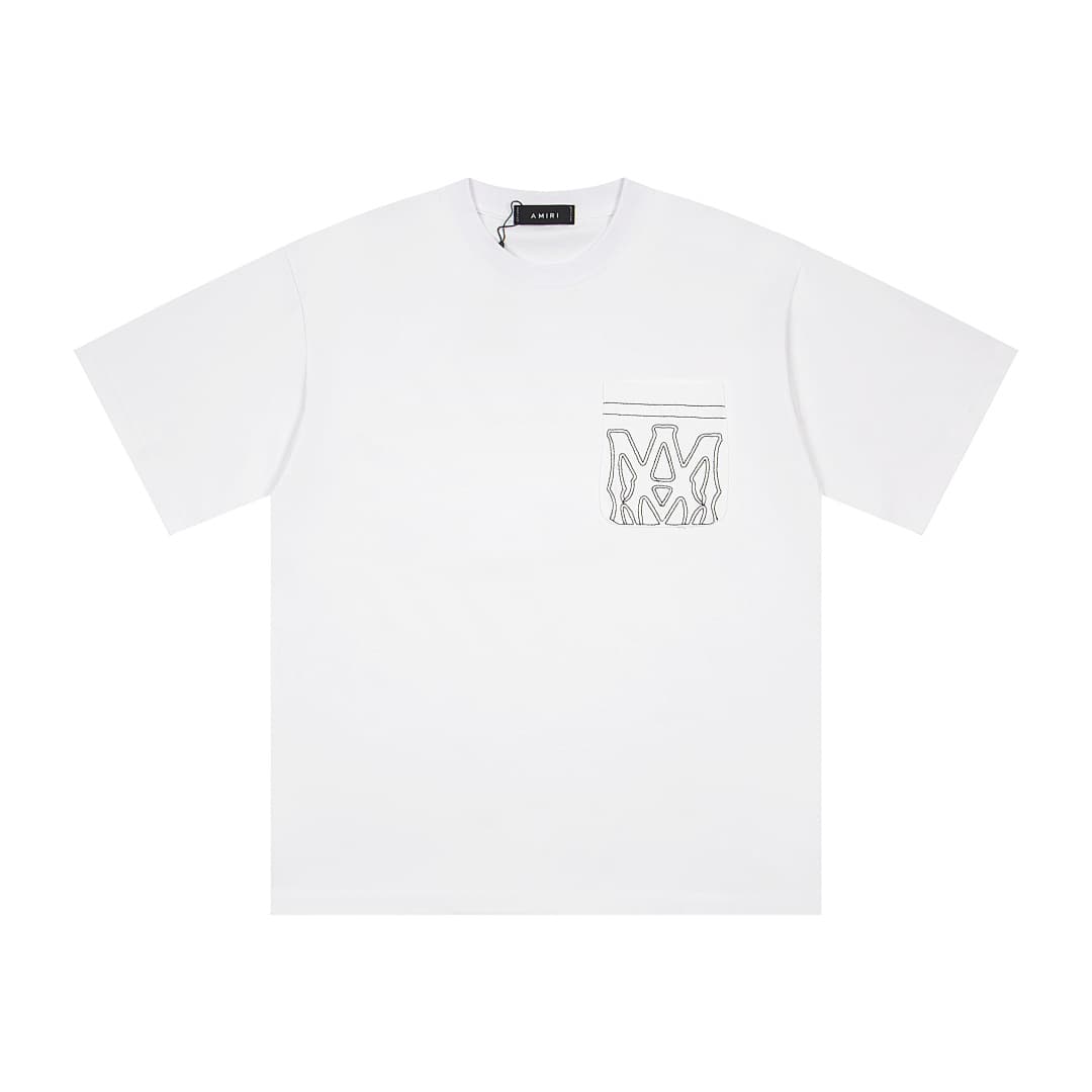 T-Shirt Amiri com Bordado Bolso foto 21