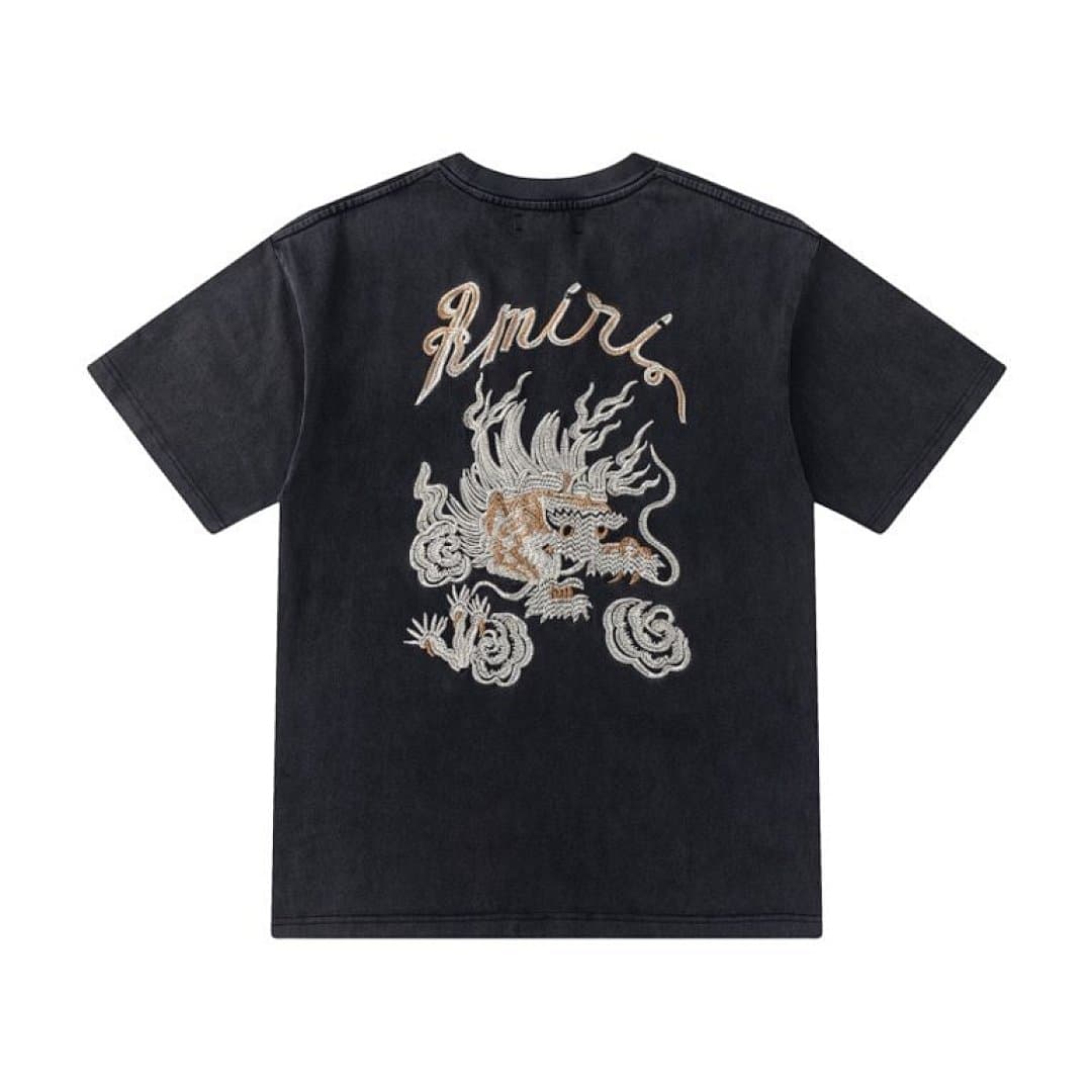 T-Shirt AMIRI com Detalhe Bordado Lavado foto 08