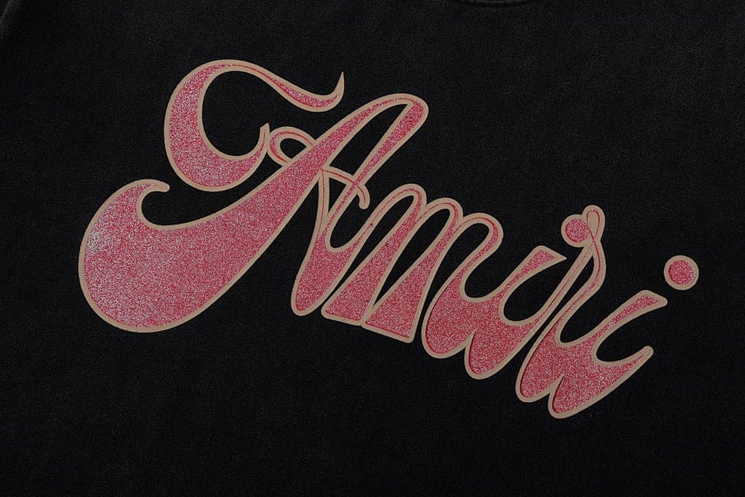 T-Shirt AMIRI com Logo Metalizado Desgastado foto 06