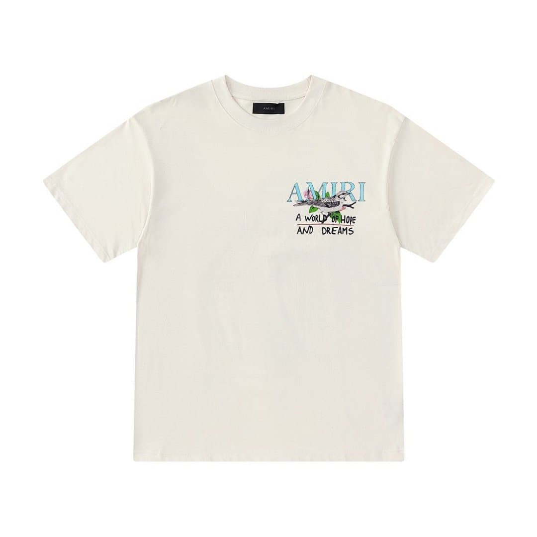 T-Shirt AMIRI com Padrão Pássaro Inteligente foto 10
