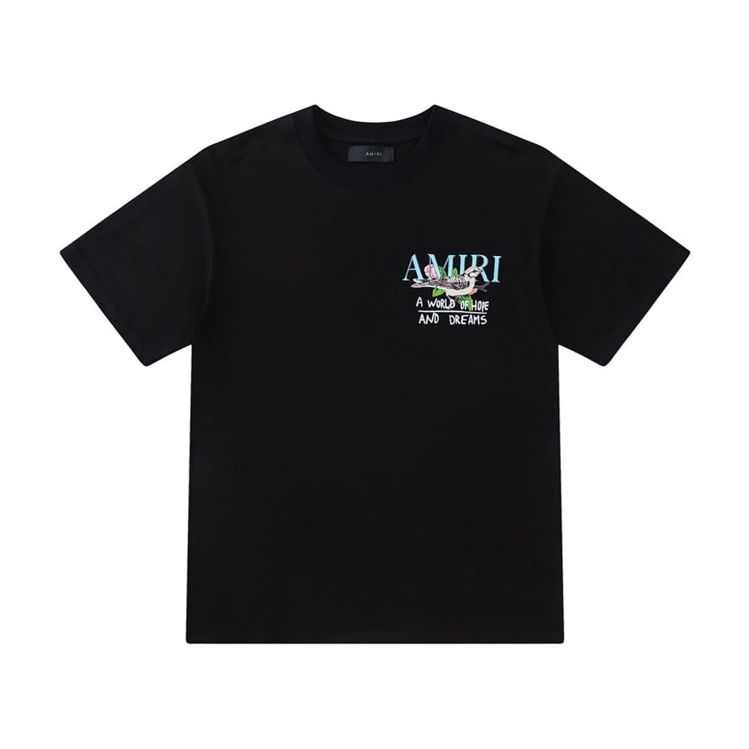 T-Shirt AMIRI com Padrão Pássaro Inteligente foto 12