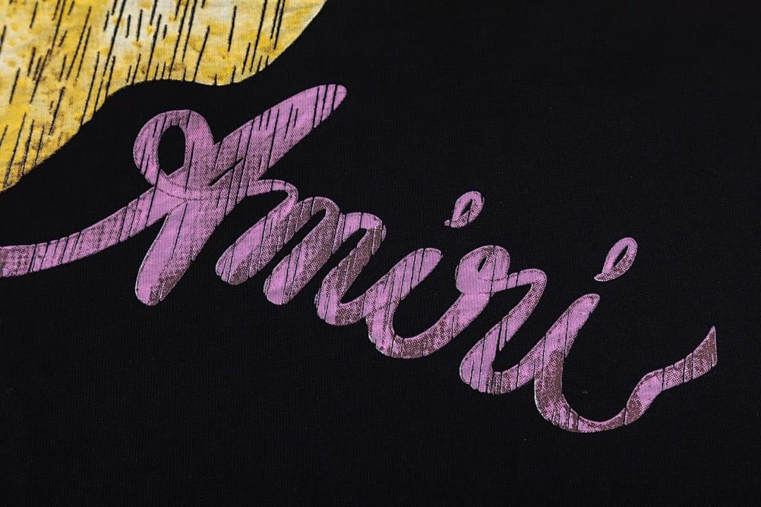T-Shirt AMIRI com Padrão Pomba Vintage foto 06
