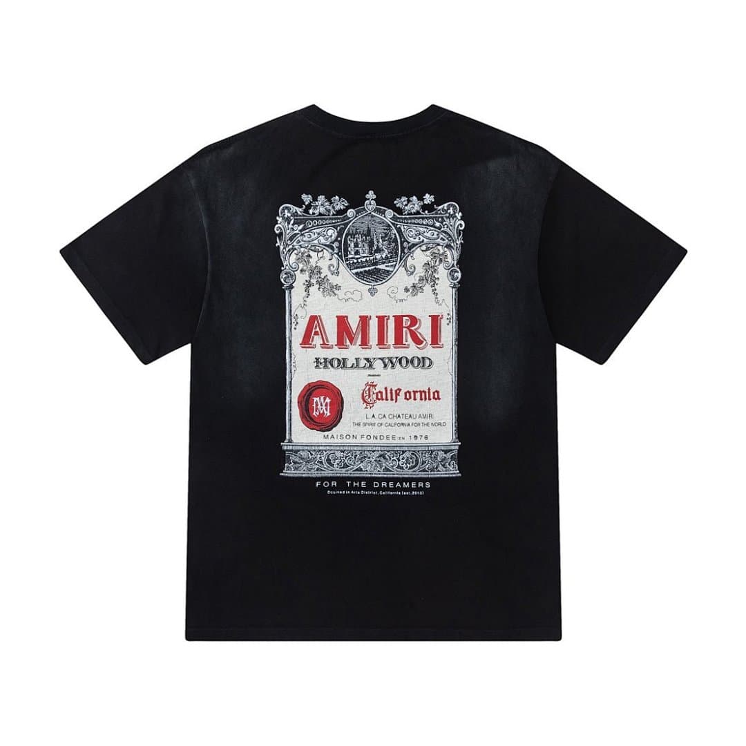 T-Shirt AMIRI com Impressão Digital Vintage foto 10