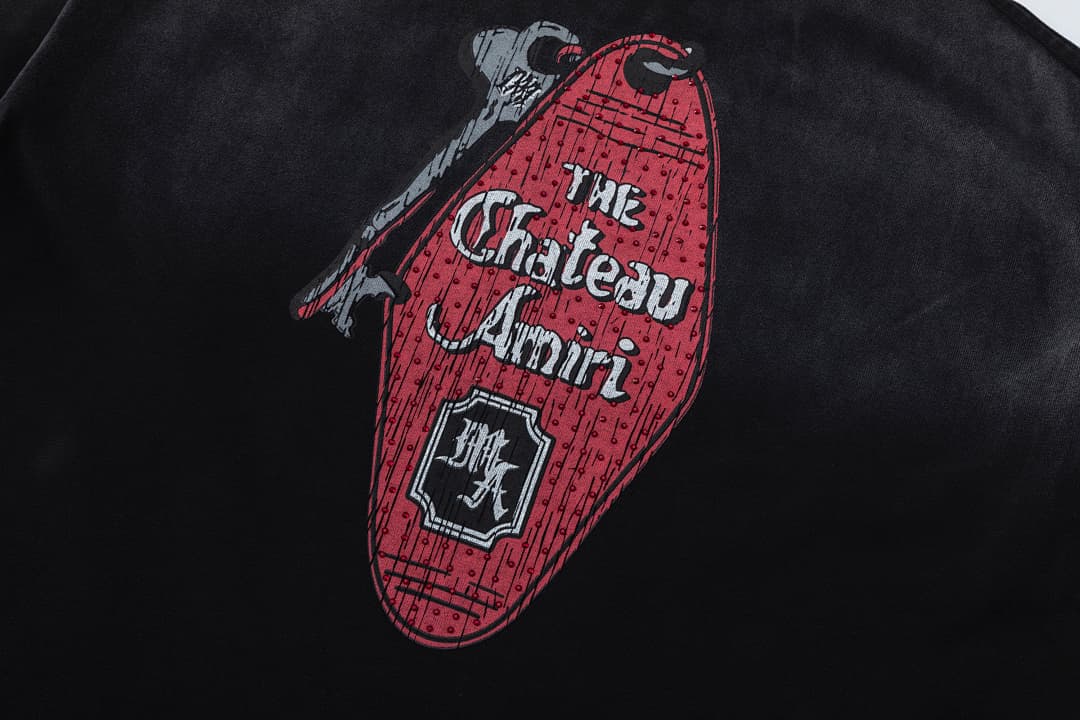 T-Shirt AMIRI Château Hotel Plate Tema 2026SS foto 06