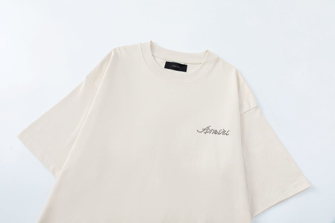 T-Shirt AMIRI com Rhinestones Oversized foto 09