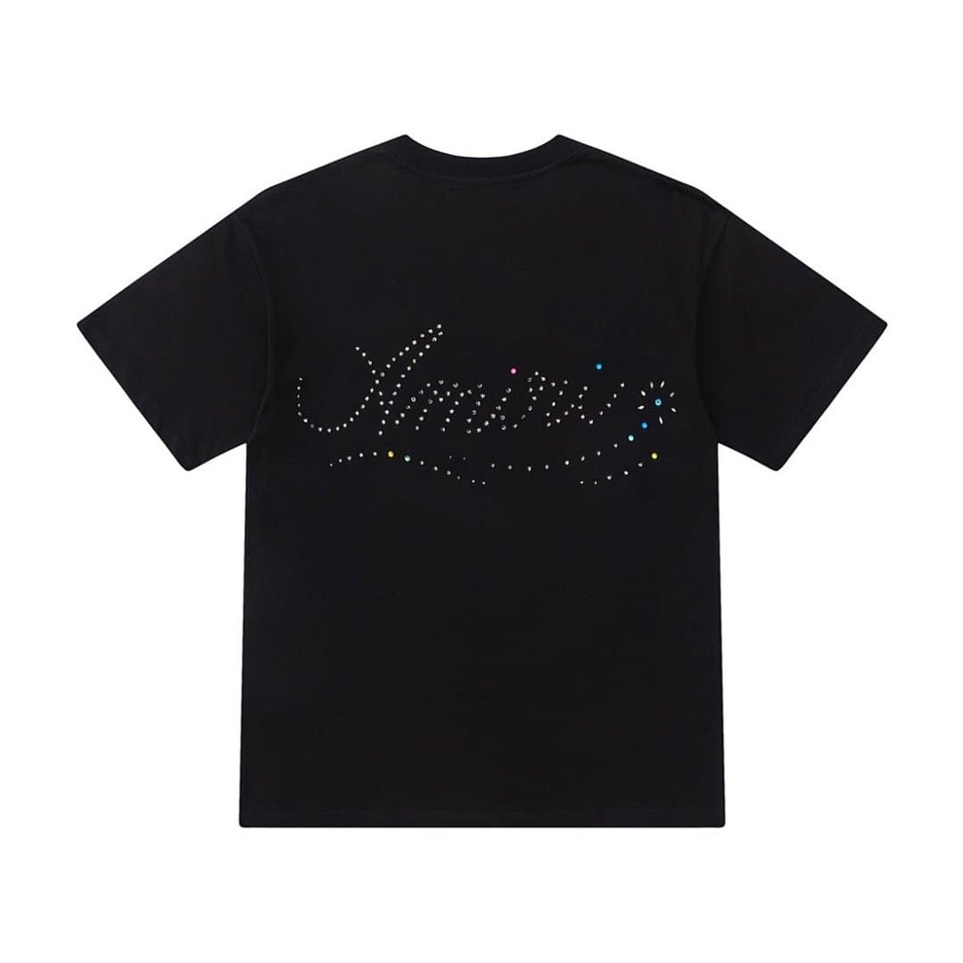 T-Shirt AMIRI com Rhinestones Oversized foto 12