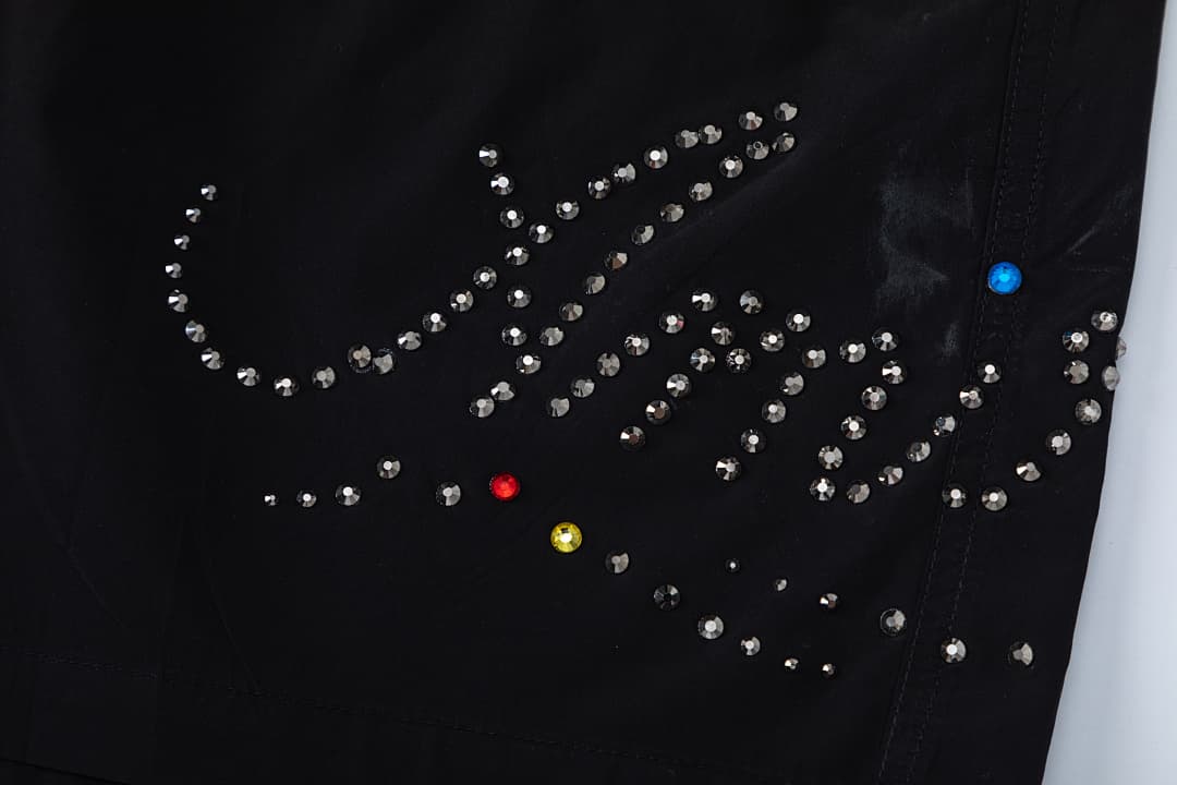 Calções AMIRI com Rhinestones Letra foto 08