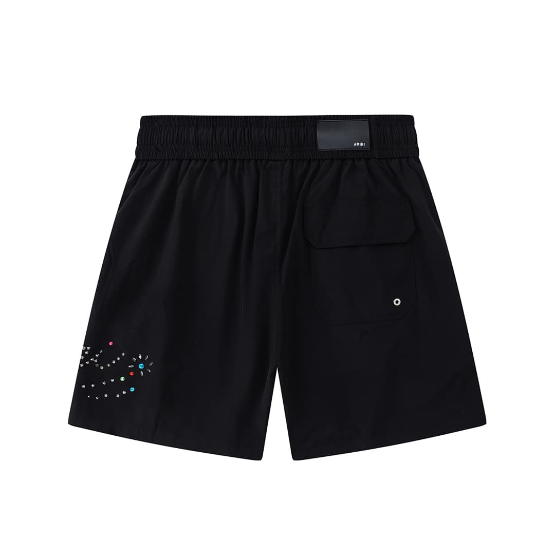 Calções AMIRI com Rhinestones Letra foto 09