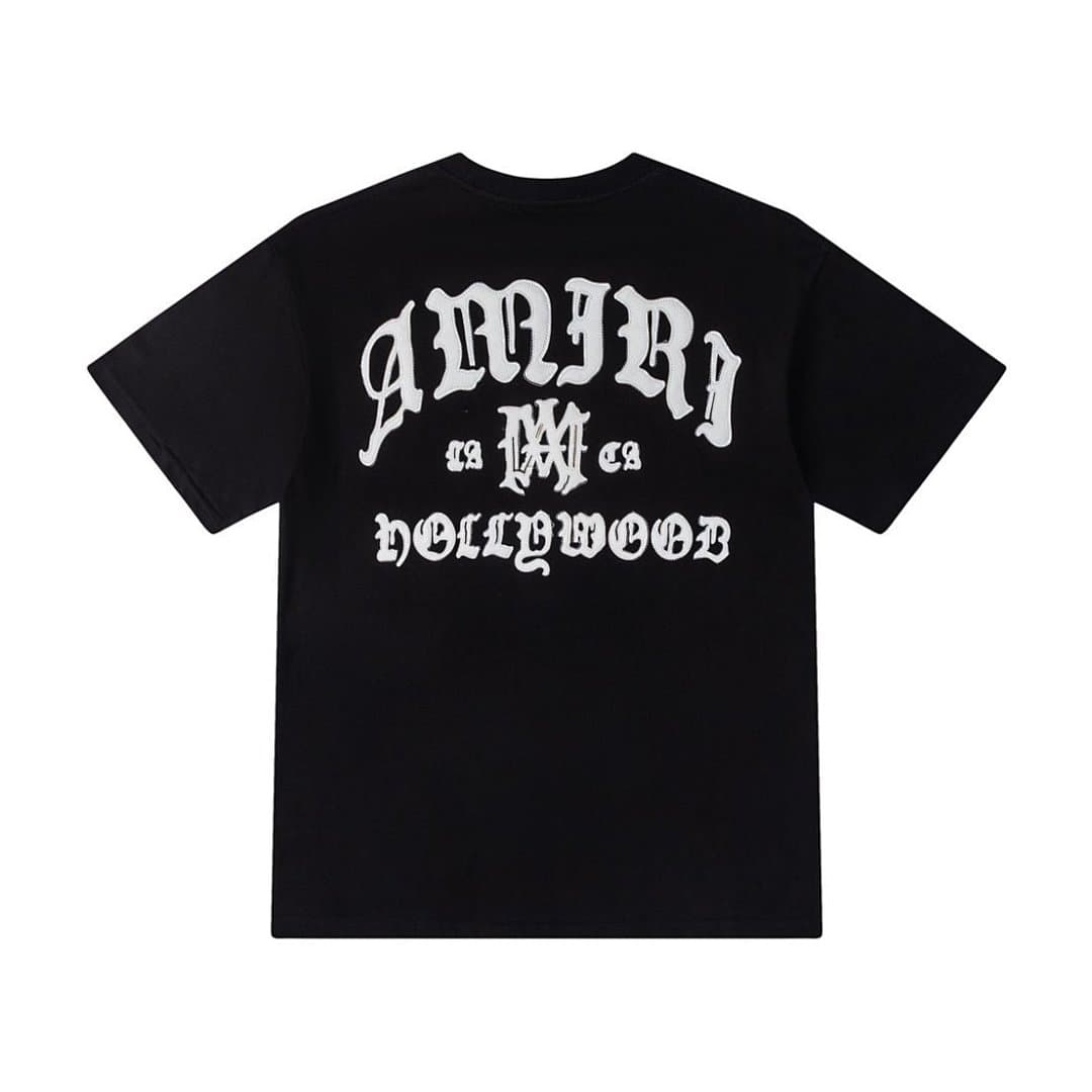 T-Shirt AMIRI Hollywood com Bordado Gótico foto 11