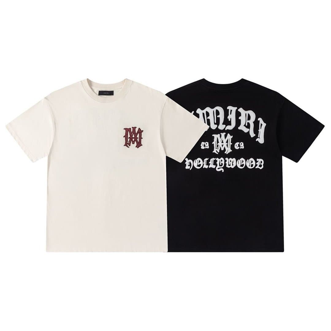 T-Shirt AMIRI Hollywood com Bordado Gótico foto 13