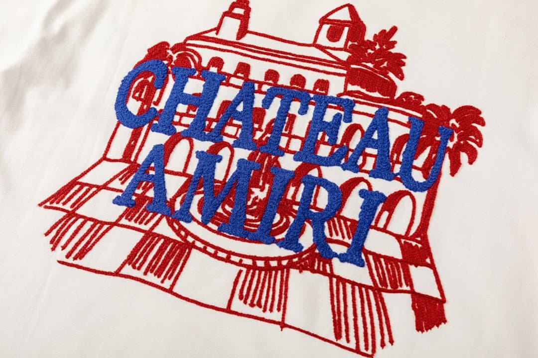 T-Shirt AMIRI Château com Bordado Castelo foto 05