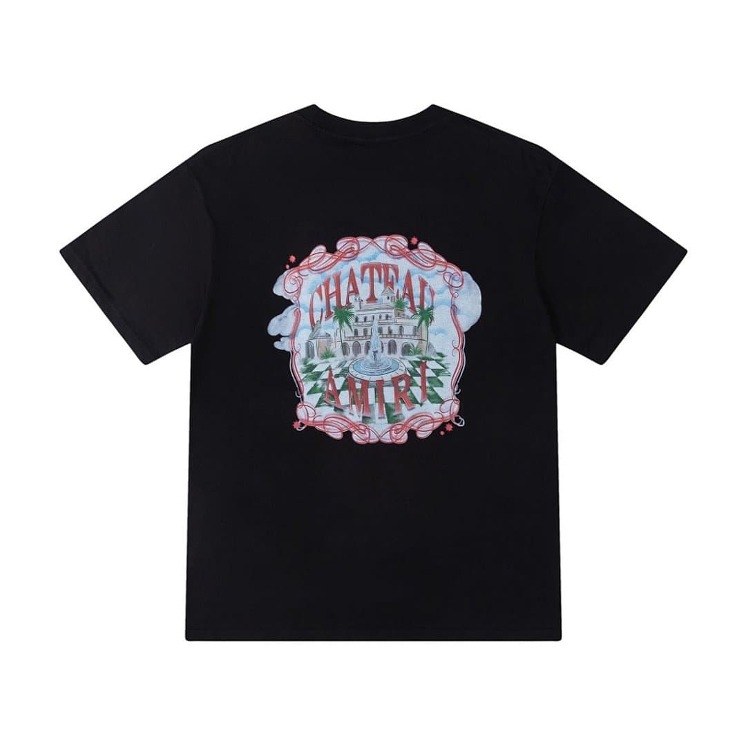 T-Shirt AMIRI Estate Euro com Impressão Digital foto 08