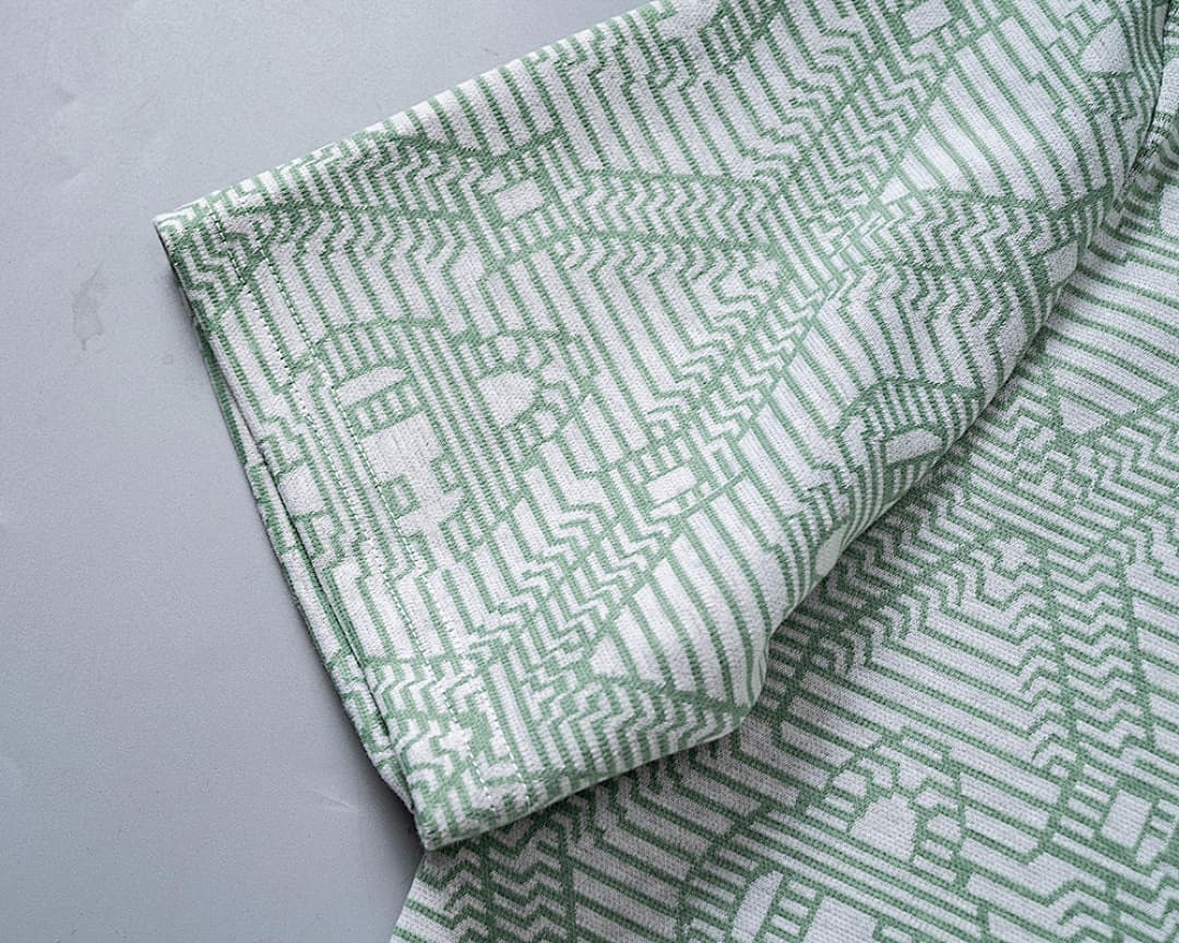 T-Shirt Polo Casablanca Jacquard - Verde Claro foto 01