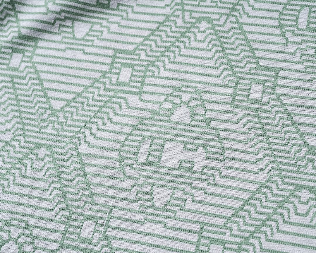 T-Shirt Polo Casablanca Jacquard - Verde Claro foto 06