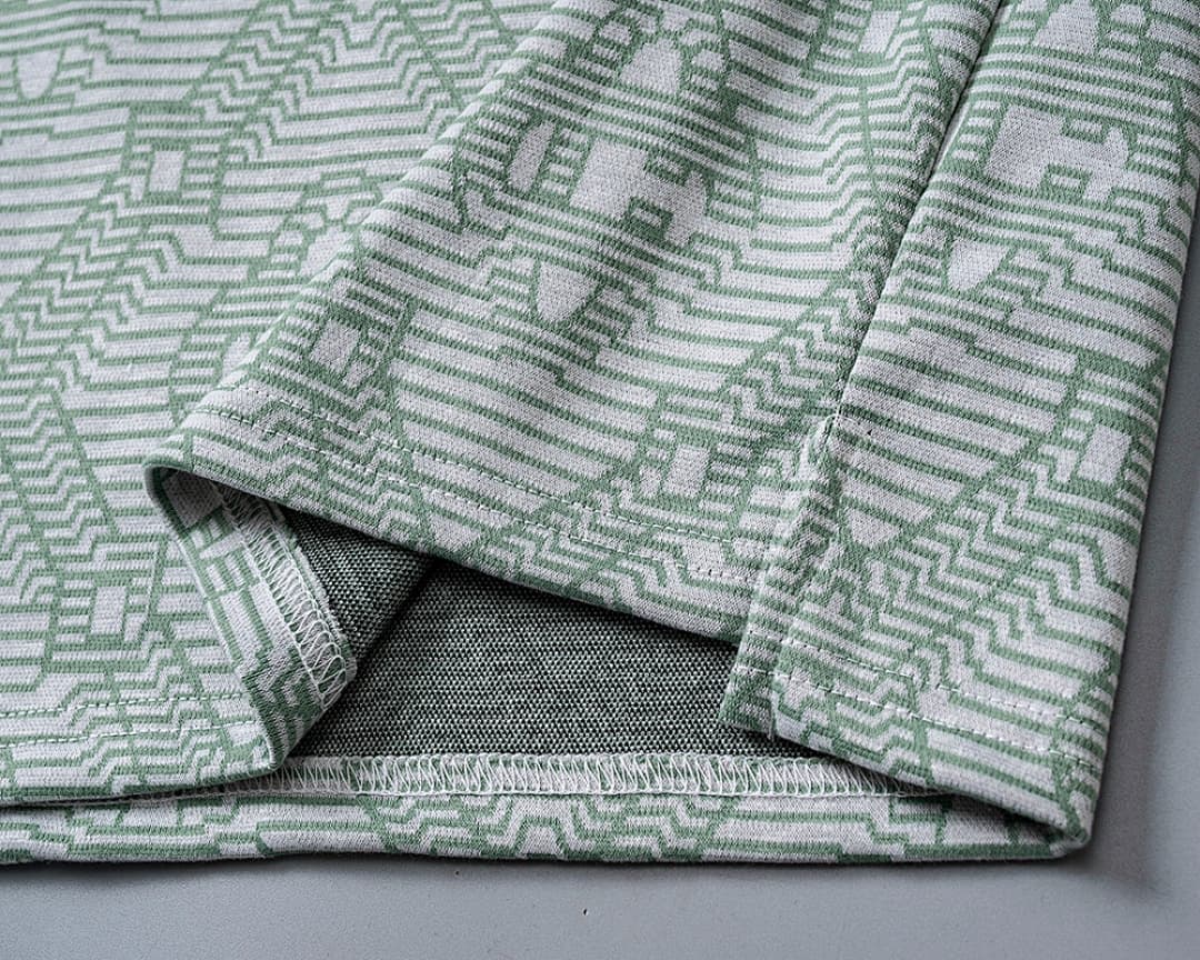 T-Shirt Polo Casablanca Jacquard - Verde Claro foto 07