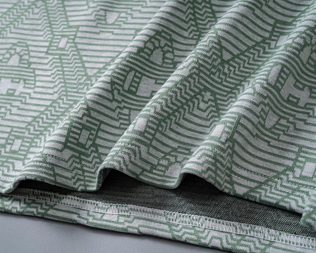 T-Shirt Polo Casablanca Jacquard - Verde Claro foto 08