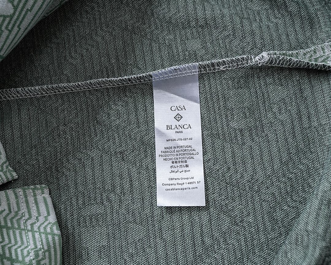 T-Shirt Polo Casablanca Jacquard - Verde Claro foto 10