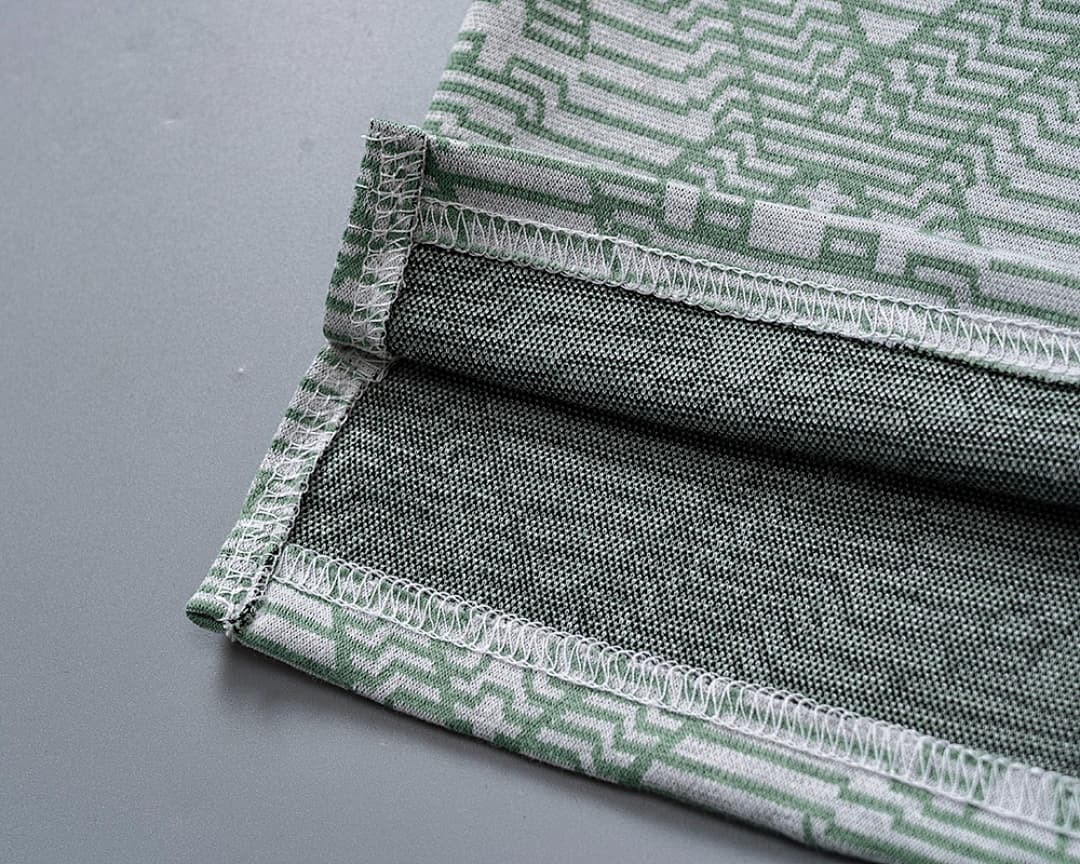 T-Shirt Polo Casablanca Jacquard - Verde Claro foto 11