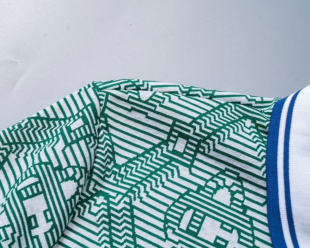 T-Shirt Polo Casablanca Jacquard - Verde foto 01
