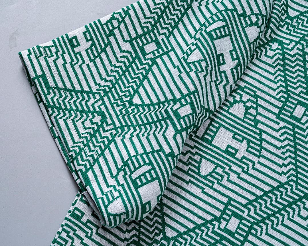 T-Shirt Polo Casablanca Jacquard - Verde foto 04