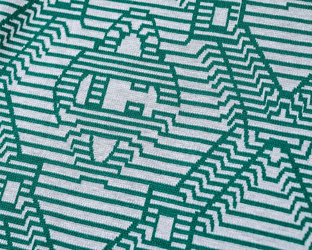 T-Shirt Polo Casablanca Jacquard - Verde foto 06