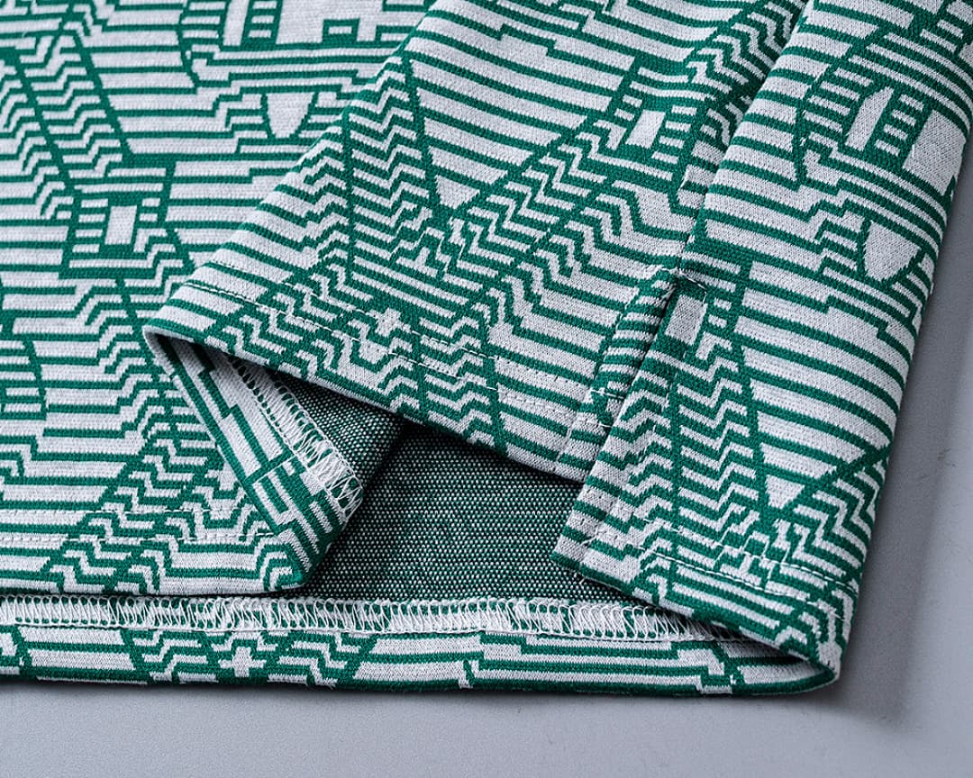 T-Shirt Polo Casablanca Jacquard - Verde foto 07