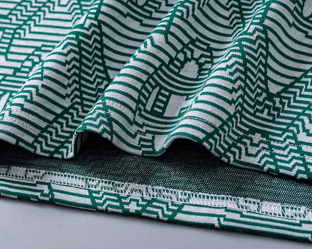 T-Shirt Polo Casablanca Jacquard - Verde foto 08