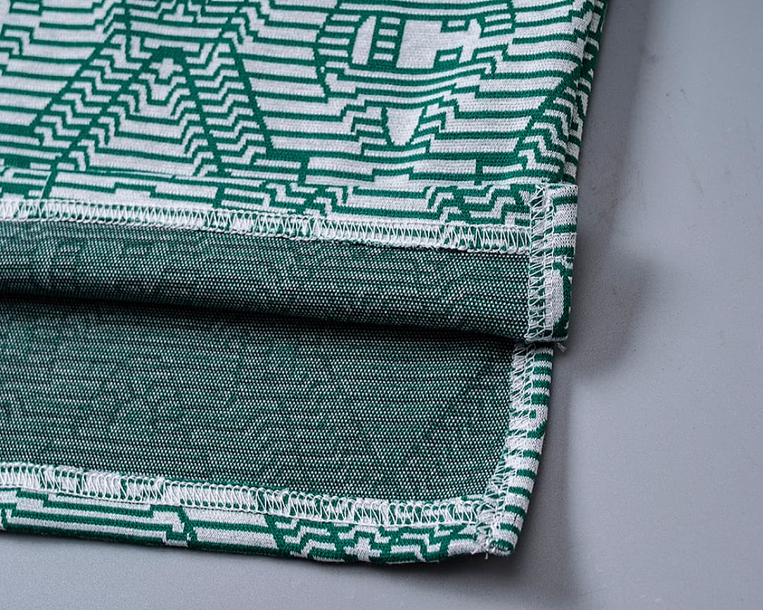 T-Shirt Polo Casablanca Jacquard - Verde foto 09