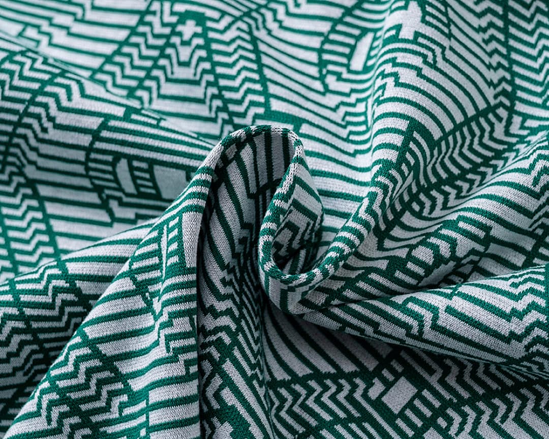 T-Shirt Polo Casablanca Jacquard - Verde foto 10