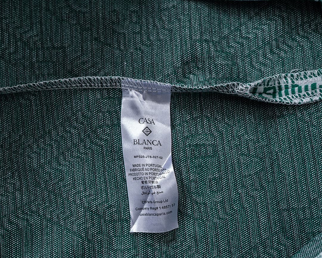 T-Shirt Polo Casablanca Jacquard - Verde foto 11
