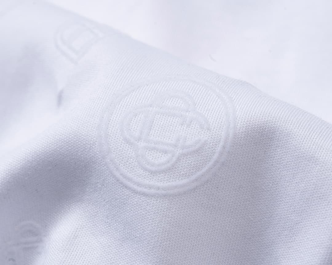 T-Shirt Casablanca Monograma Flocked - Branco foto 05