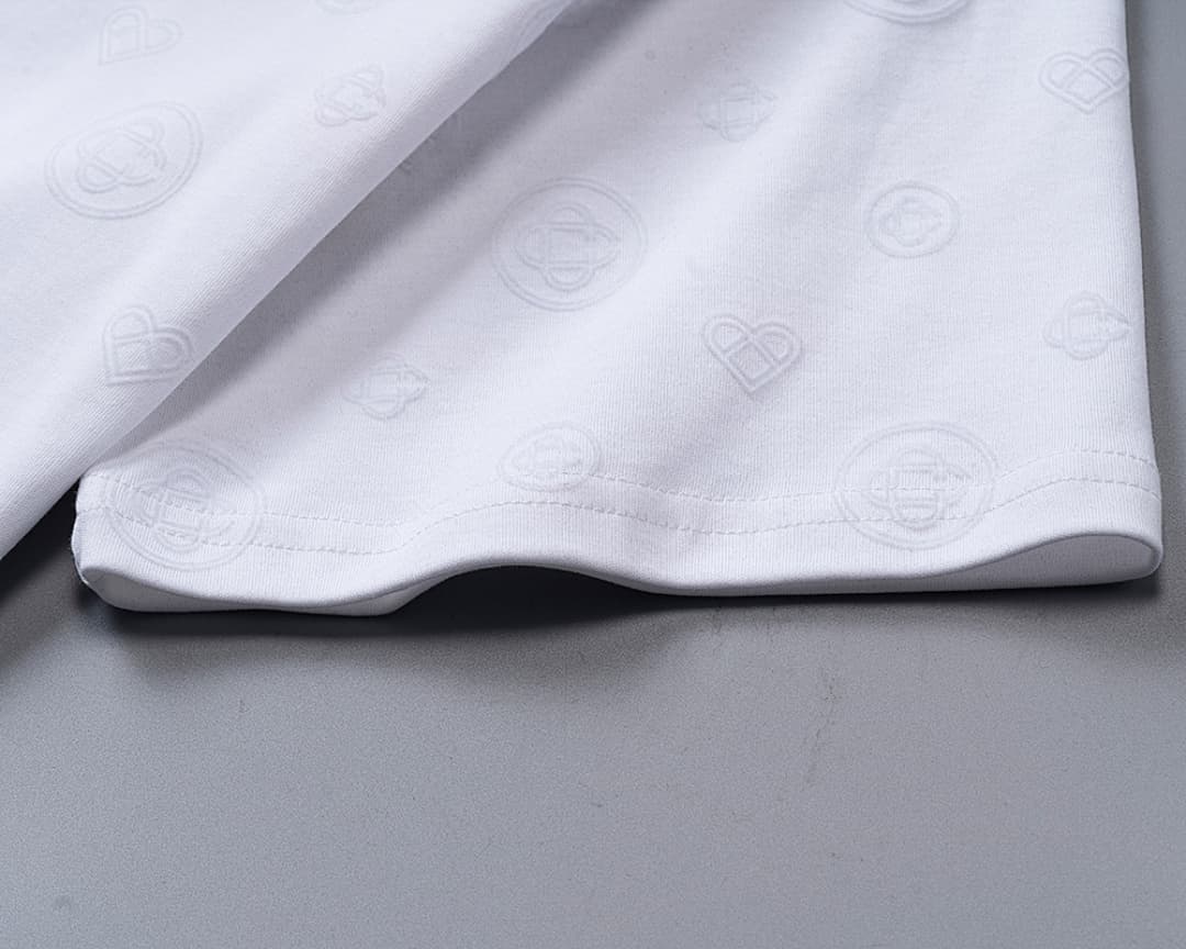 T-Shirt Casablanca Monograma Flocked - Branco foto 06