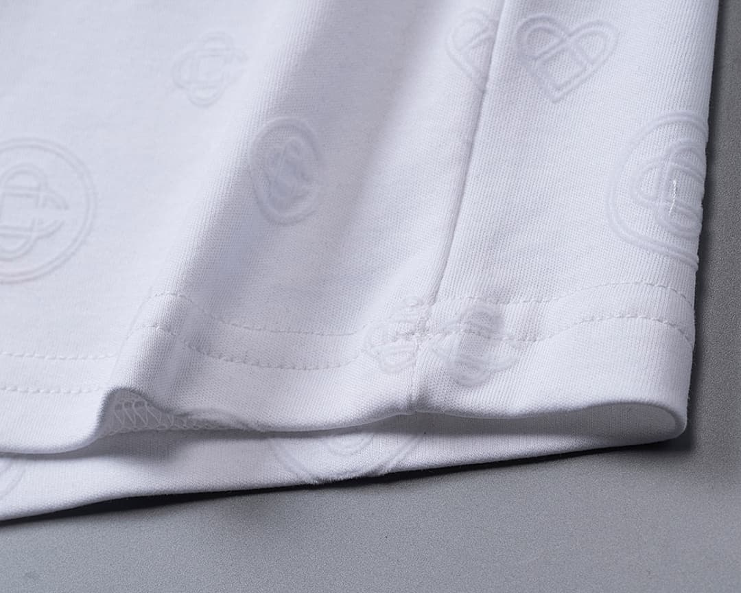 T-Shirt Casablanca Monograma Flocked - Branco foto 08
