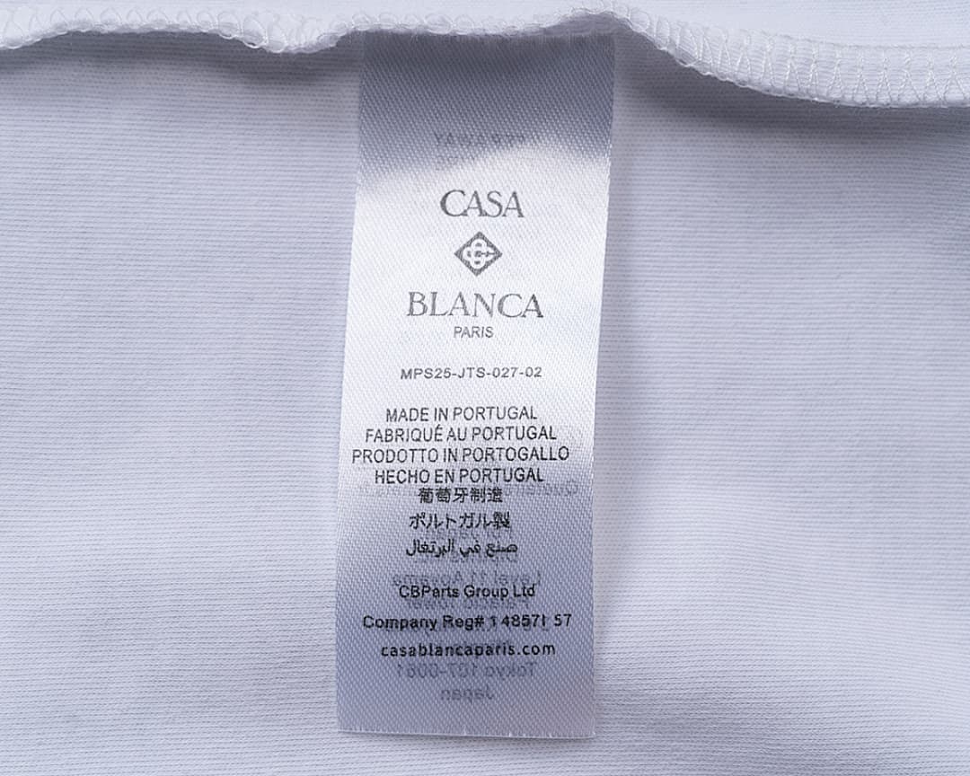 T-Shirt Casablanca Monograma Flocked - Branco foto 11