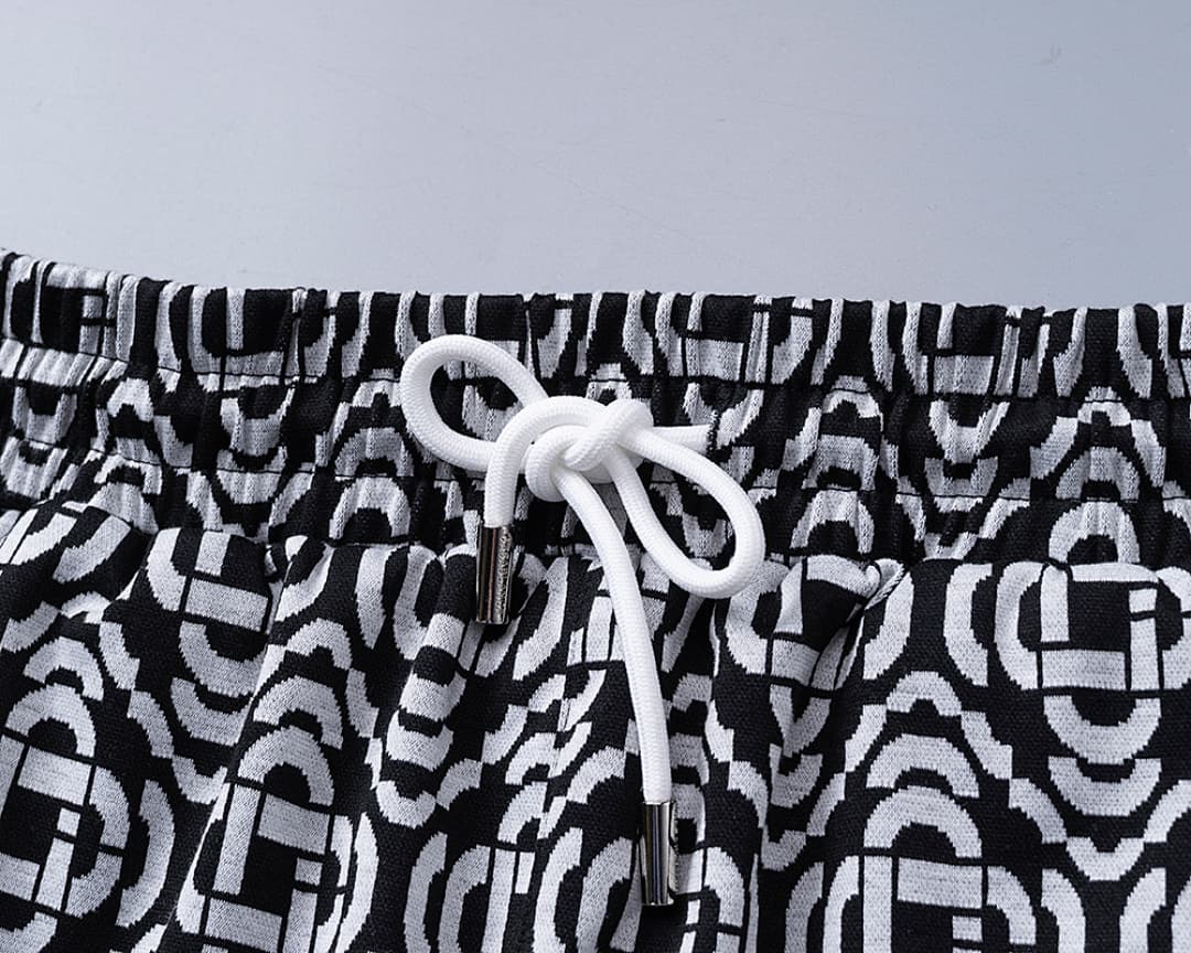 Shorts Casablanca Jacquard - Preto foto 04