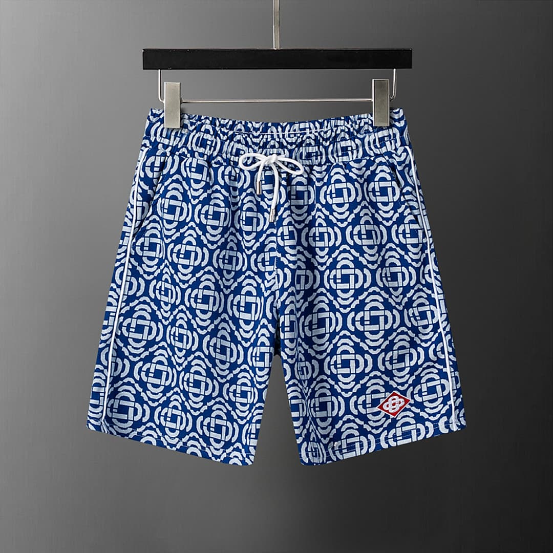 Shorts Casablanca Jacquard - Azul foto 01