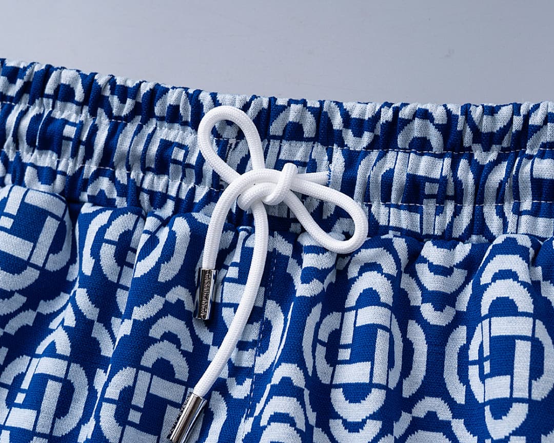 Shorts Casablanca Jacquard - Azul foto 05